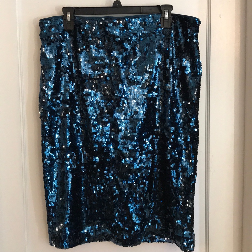 Worn once - Ava and Viv blue sparkly skirt size X